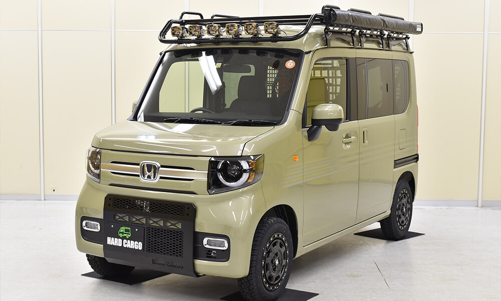 ハードカーゴ スキッドグリル ホンダ N-VAN JJ1 JJ2 グリルガード フロントガード 軽バン 軽ハコ用 カスタム HC-SG5 | HARD CARGO | 03