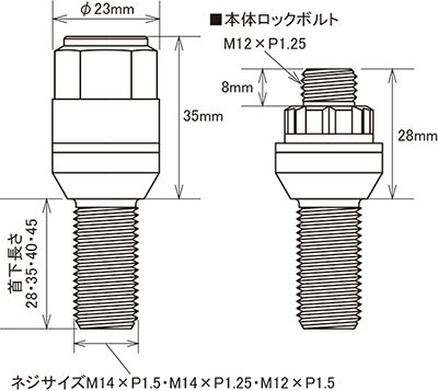 KYO-EI 協永産業 Kics レデューラレーシング ロックボルト 60°テーパー
