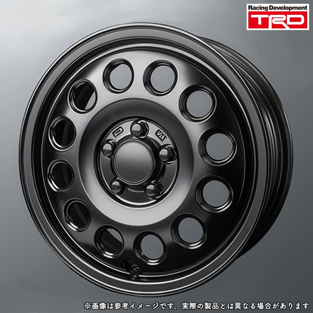 よしだるいな１５インチアルミホイール TRD TRD 15インチアルミホイール 15x5.5J 5H 100 +38 ブラック系 / 15