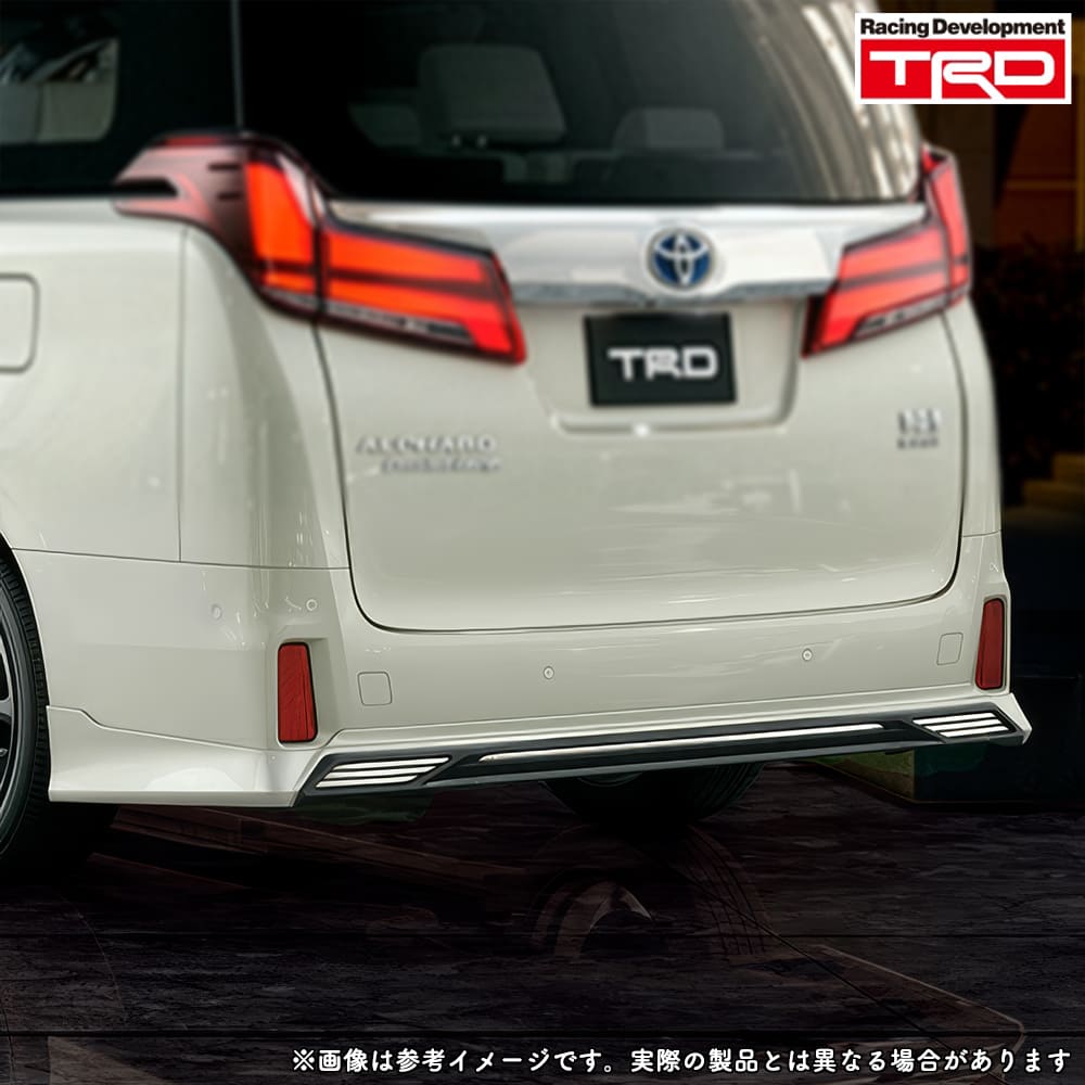TRD 30系　ヴェルファイア　アルファード　リヤ　エアロ TRD リヤバンパースポイラー (未塗装/エアロボディ) アルファード