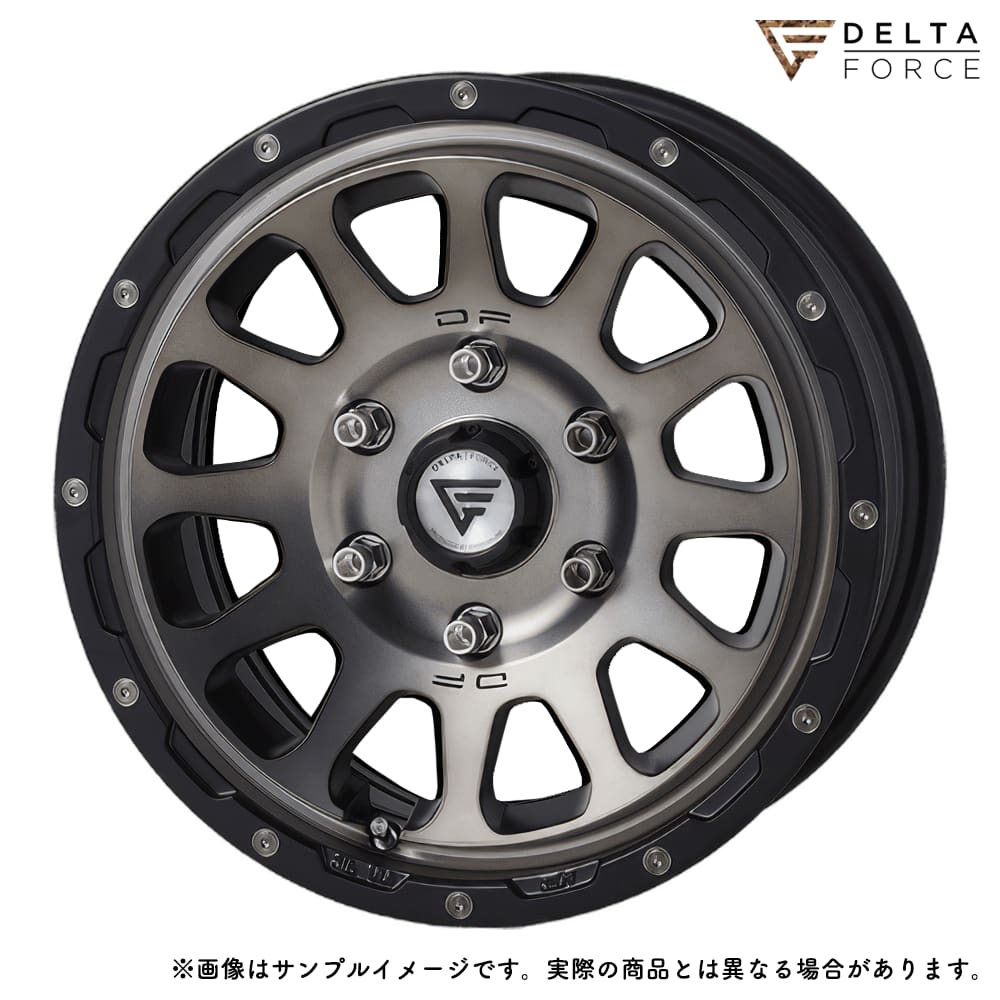 �f���^�t�H�[�X �I�[�o�� 17x8.0J 6H 139.7 +20 �}�b�g�X���[�N�|���b�V�� (MSP) / 17�C���` �z�C�[��1�{ DELTA FORCE OVAL