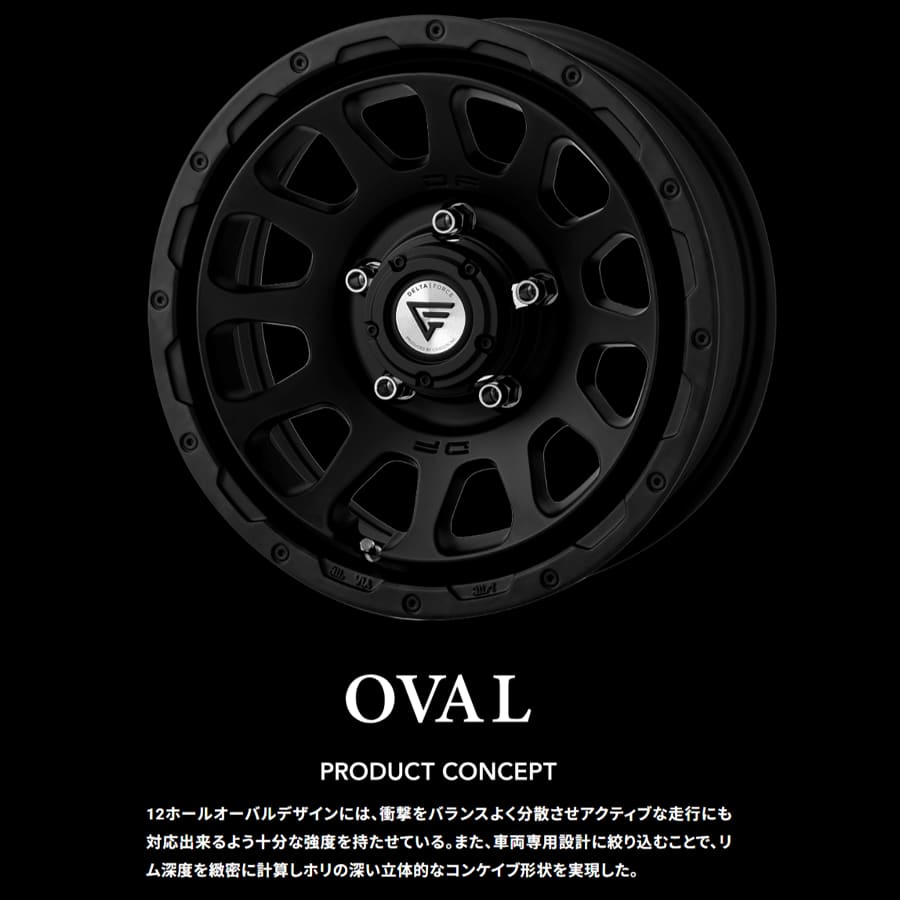 DELTA FORCE（デルタフォース） オーバル 17x8.0J 5H 127 +40 マット