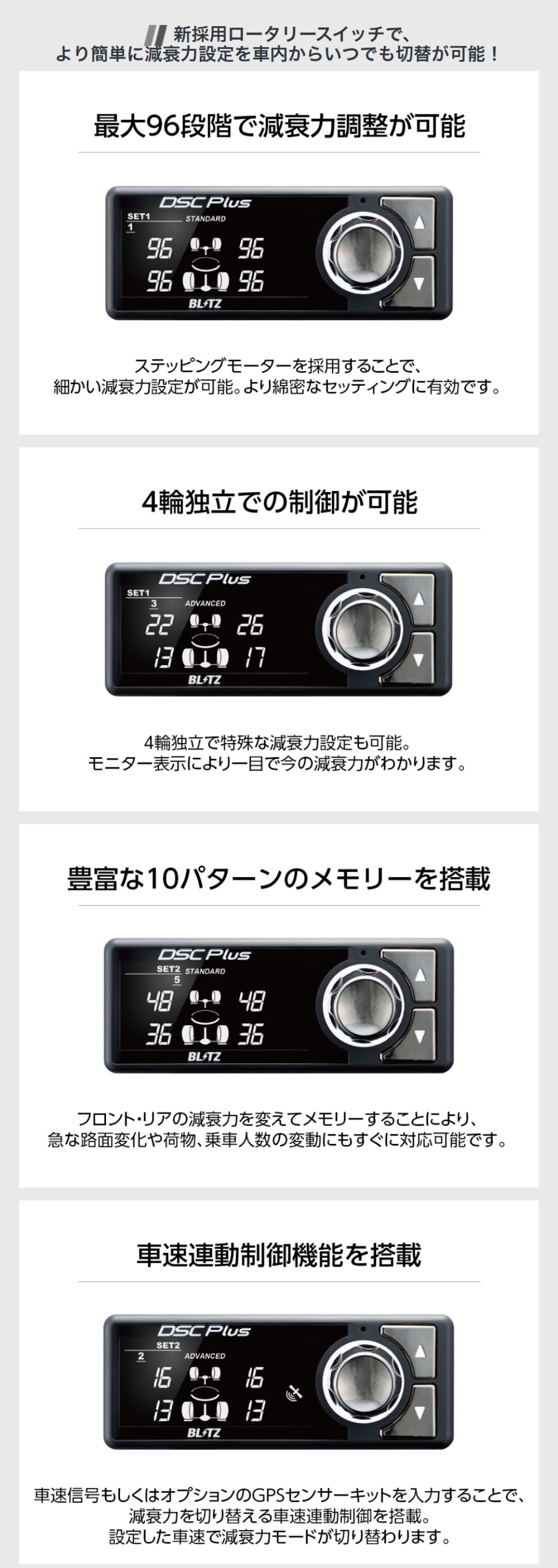 BLITZ ZZ-R DSC Plus 車高調整式サスペンション フェアレディZ