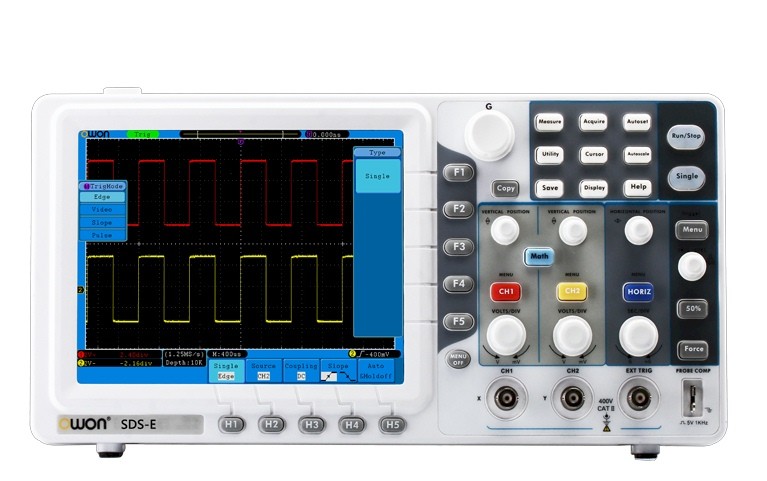 オシロスコープ 2ch 60MHz 500MS/s LAN USB PC接続 FFT機能