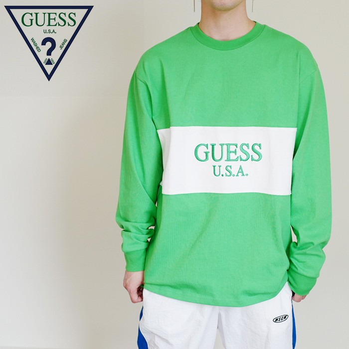 guess green t shirt