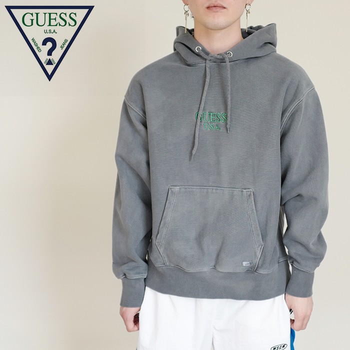 guess hoodie green