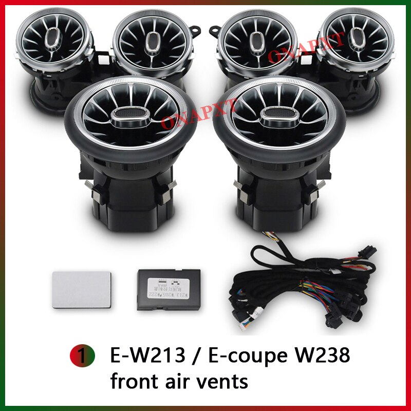 ムードランプ　ベンツ　Eクラス　W213　スピーカー　天井空気口　ツイーター　クーペ　W238　64色　タービン　3D　LED