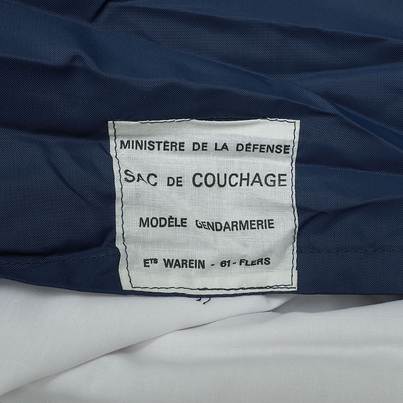 フランス軍放出品　シュラフ フランス軍 ミリタリーポリス シュラフ ブルー デッドストック