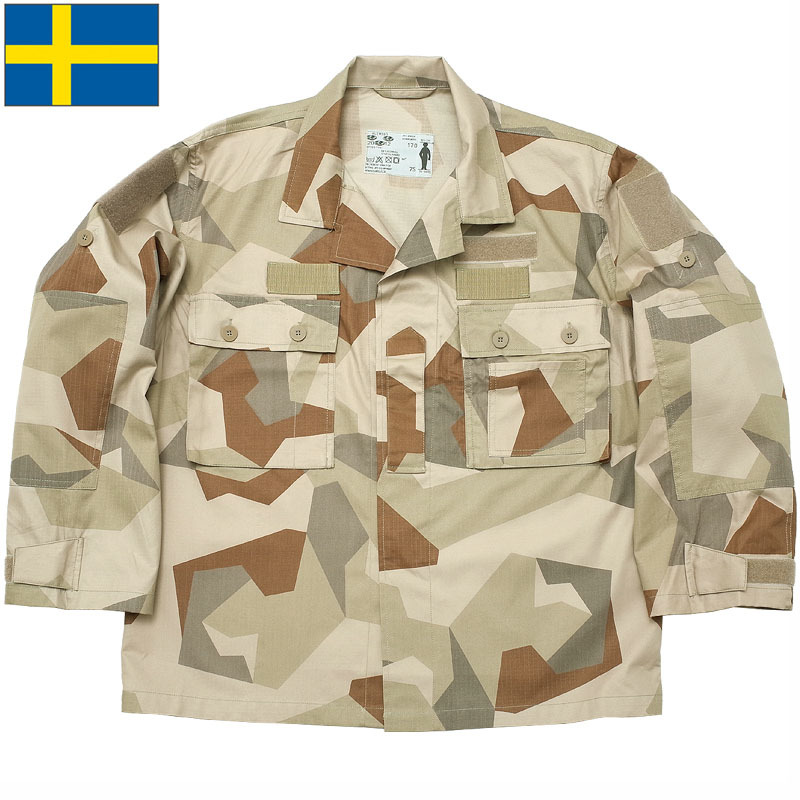 スウェーデン軍タイプ UF90 フィールドシャツ デザートカモ 新品 