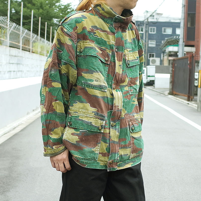 ベルギー軍 ジグソーカモ コンバットジャケット 90年代中期 USED