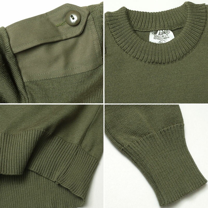 オーストリア軍 コマンドセーター オリーブ デッドストック ZJW504NN