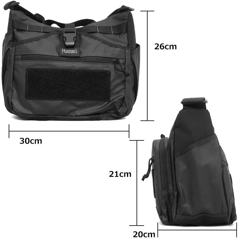 Caramelman 美品　MAGFORCE ショルダーバッグ MAGFORCE マグフォース Mini Gemini Sling Bag ブラックPVC