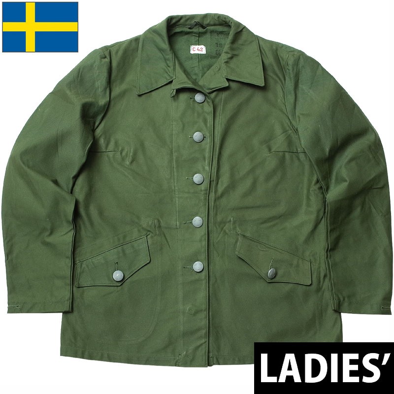 スウェーデン軍 M-59 ジャケット グリーン レディース デッド 
