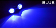 LED デイライト 1.5W級 スポットランプ ボルト型 埋込 ホワイト ブルー 2個セット｜seacross｜03