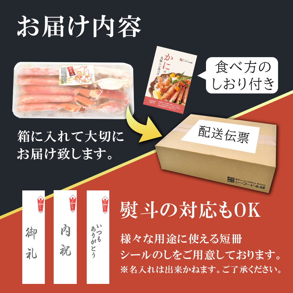 早割 今だけ 3,500円 ズワイガニ 生 ボイル むき身 400g お刺身 生食可 ずわいがに カニ 蟹 ポーション お祝い プレゼント 2022  :402001:匠のかに シーフード本舗ヤフー店 - 通販 - Yahoo!ショッピング