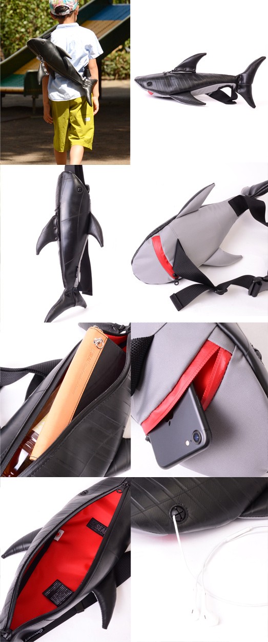 SEAL ボディバッグ メンズ ボディバッグShark ワンショルダーバッグ 