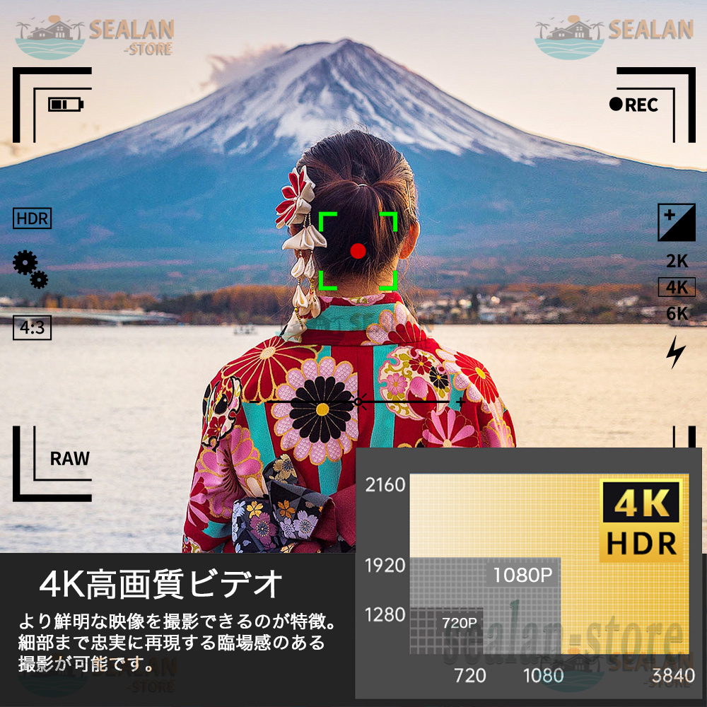 ビデオカメラ 4K 5K DVビデオカメラ 新品 4800万画素 日本製センサー Wifi機能 16倍デジタルズーム vlogカメラ 手ぶれ補正  HDMI出力 3.0インチ 2024 : xj003 : シーランストア - 通販 - Yahoo!ショッピング