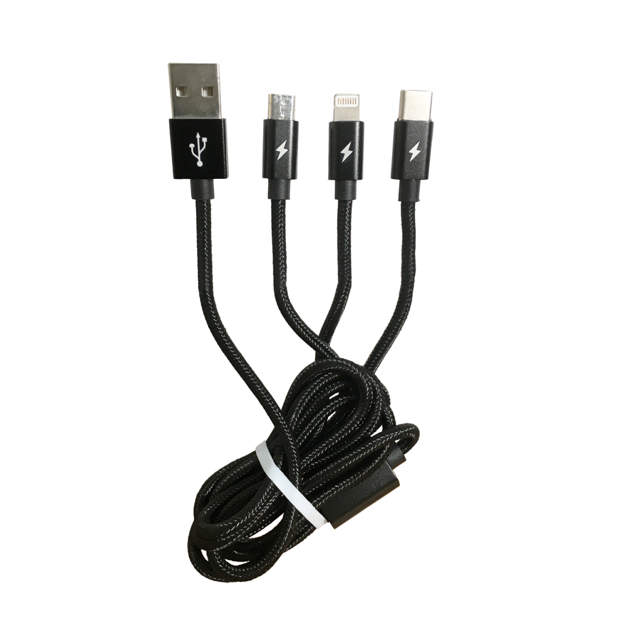 3in1 充電ケーブル 1m 最大2.1A Lightning MicroUSB USB Type-C 3in1 充電ケーブル 1m 最大2.1A Lightning MicroUSB USB Type-C