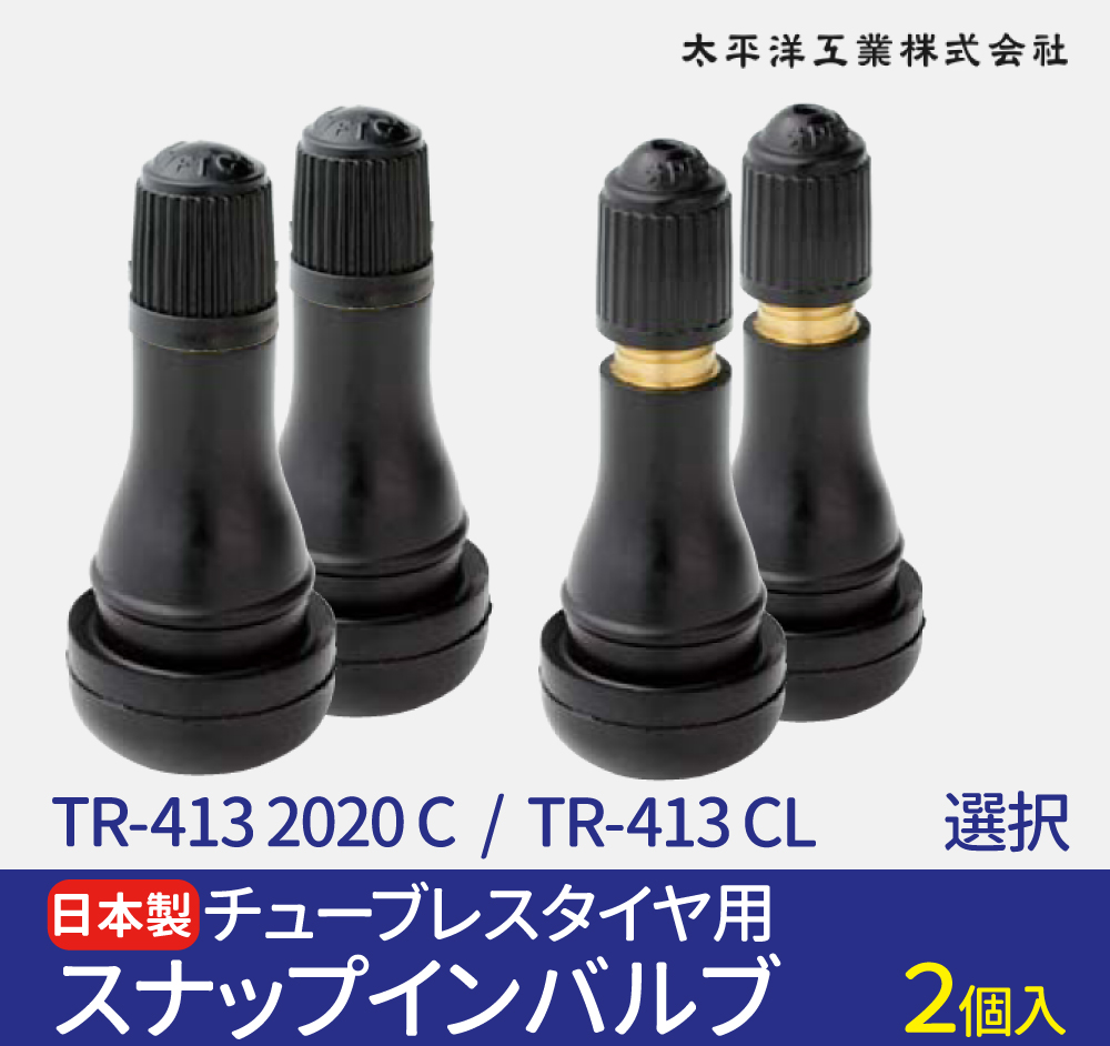 店舗 TR413チューブレスバルブ 100個 バラ売りも可 atak.com.br