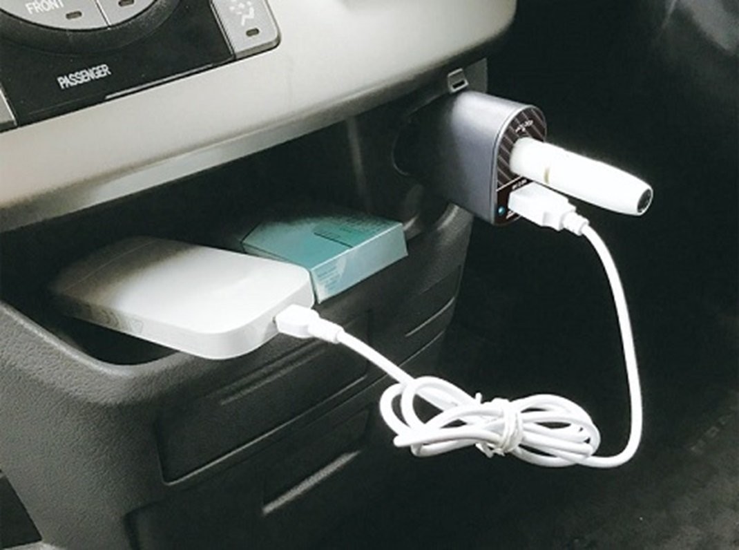 車載用 IQOS 2.4 Plus ホルダー / ポケットチャージャー 充電器 DC12V
