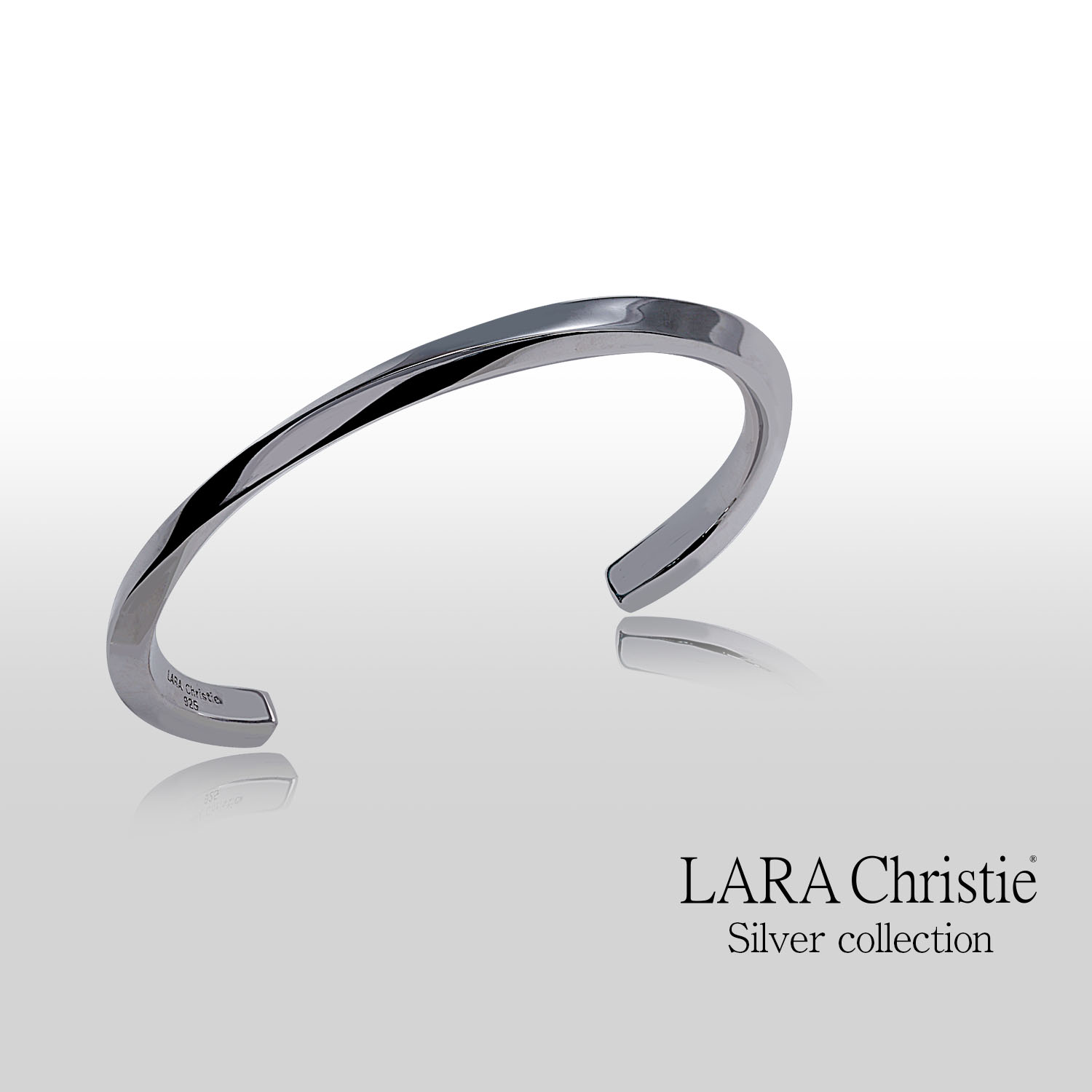 LARA Christie バングル ブレスレット メンズ シルバー シルバー