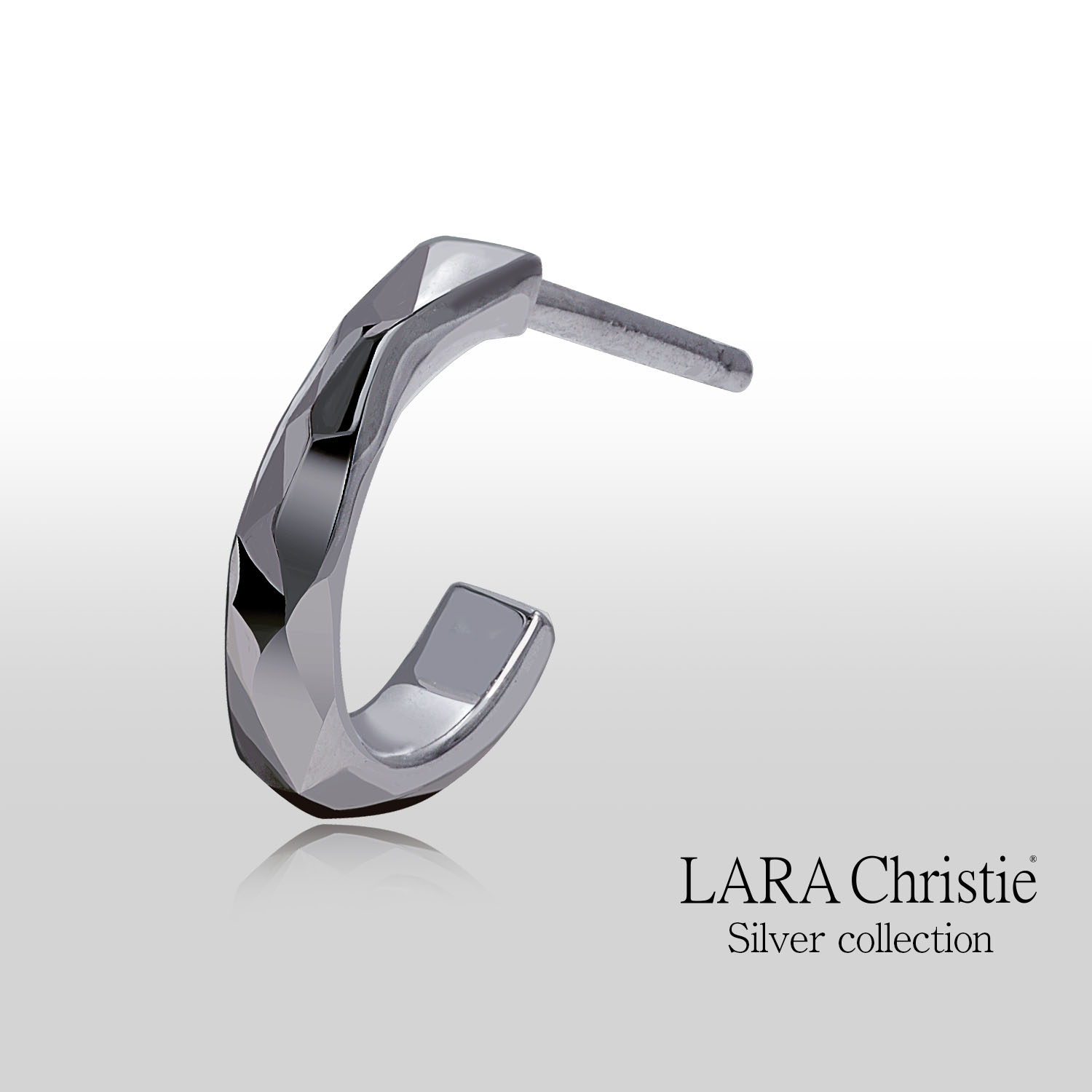 LARA Christie ピアス メンズ ハーフ フープ ユニセックス