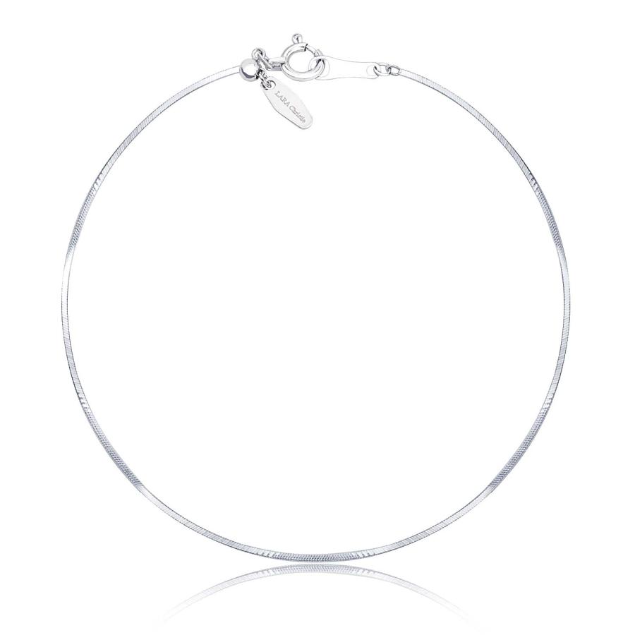 ララクリスティー ブレスレット レディース ゴールド スネーク チェーン プラチナ PT850 K18 幅 0.69〜0.75mm LPUC CE2999823887