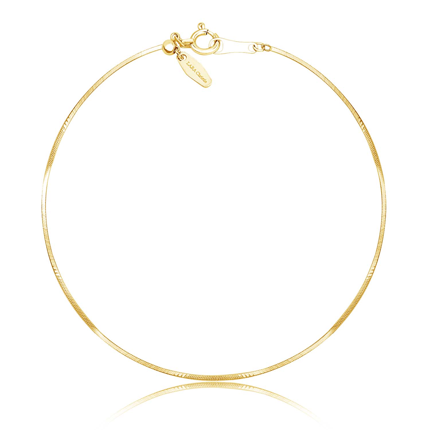 ララクリスティー ブレスレット レディース ゴールド スネーク チェーン プラチナ PT850 K18 幅 0.69〜0.75mm LPUC CE2999823887