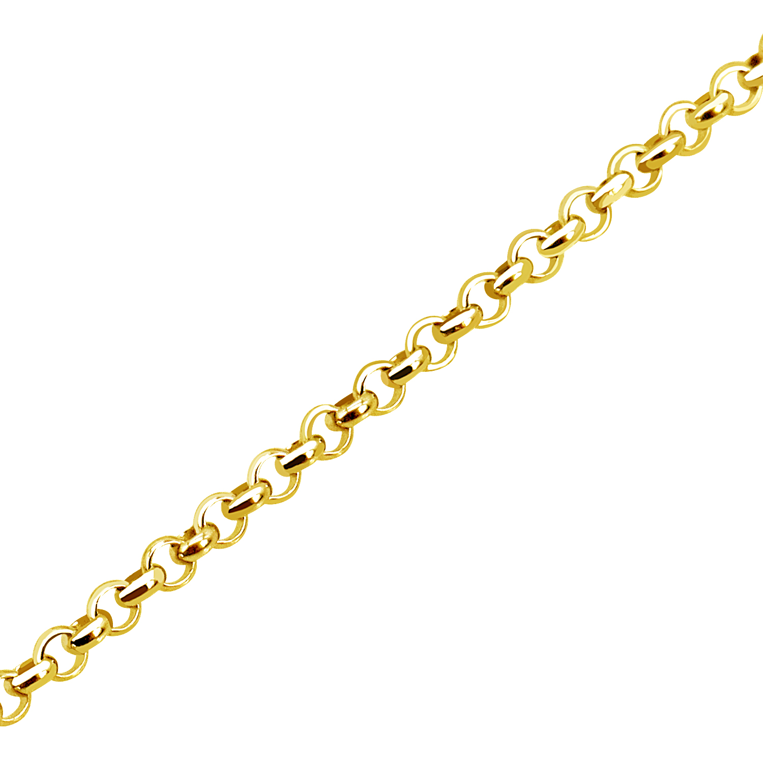 ブレスレット メンズ ロールチェーン 幅 約 1.9mm K18 18金 ゴールド 最長20cm 重量 約 2.82g 長さ調整可能 スライドアジャスター LCC ララクリスティーの画像