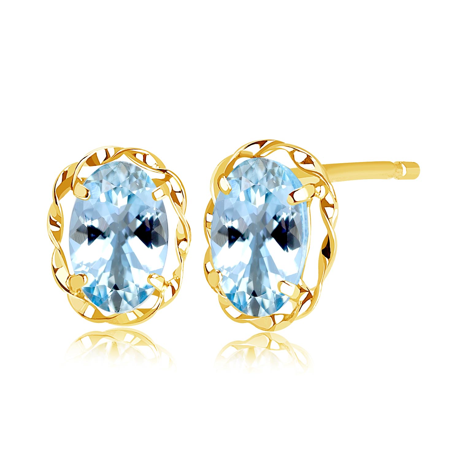 ララクリスティー ピアス アクアマリン 計0.5ct PT900 K18 LARA Christie ピアス 18金 レディース アクアマリン 計0.5ct