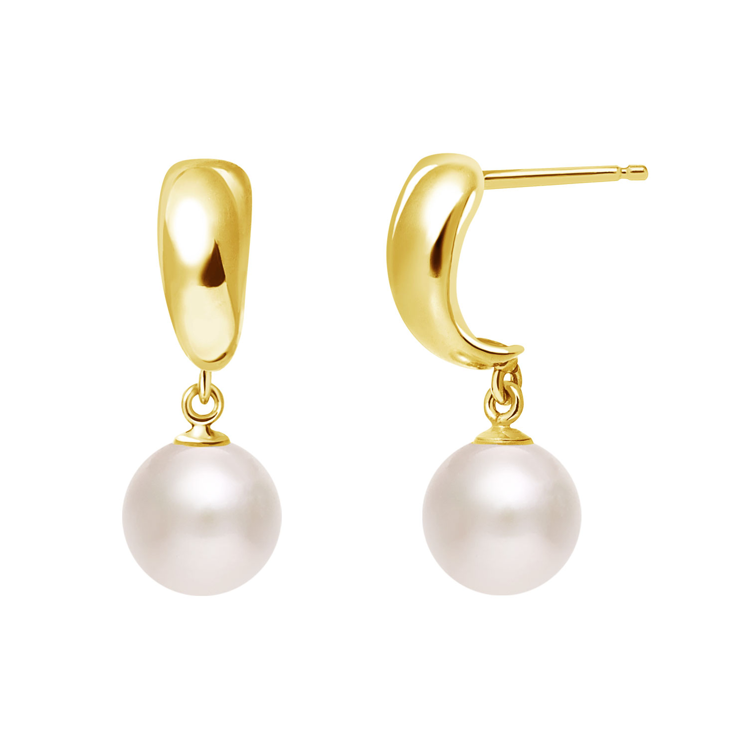 ピアス レディース あこや真珠 パール 5.0〜6.0mm 2珠 PT900 K18 ハーフフープ LPAC ララクリスティー | LARA Christie | 02