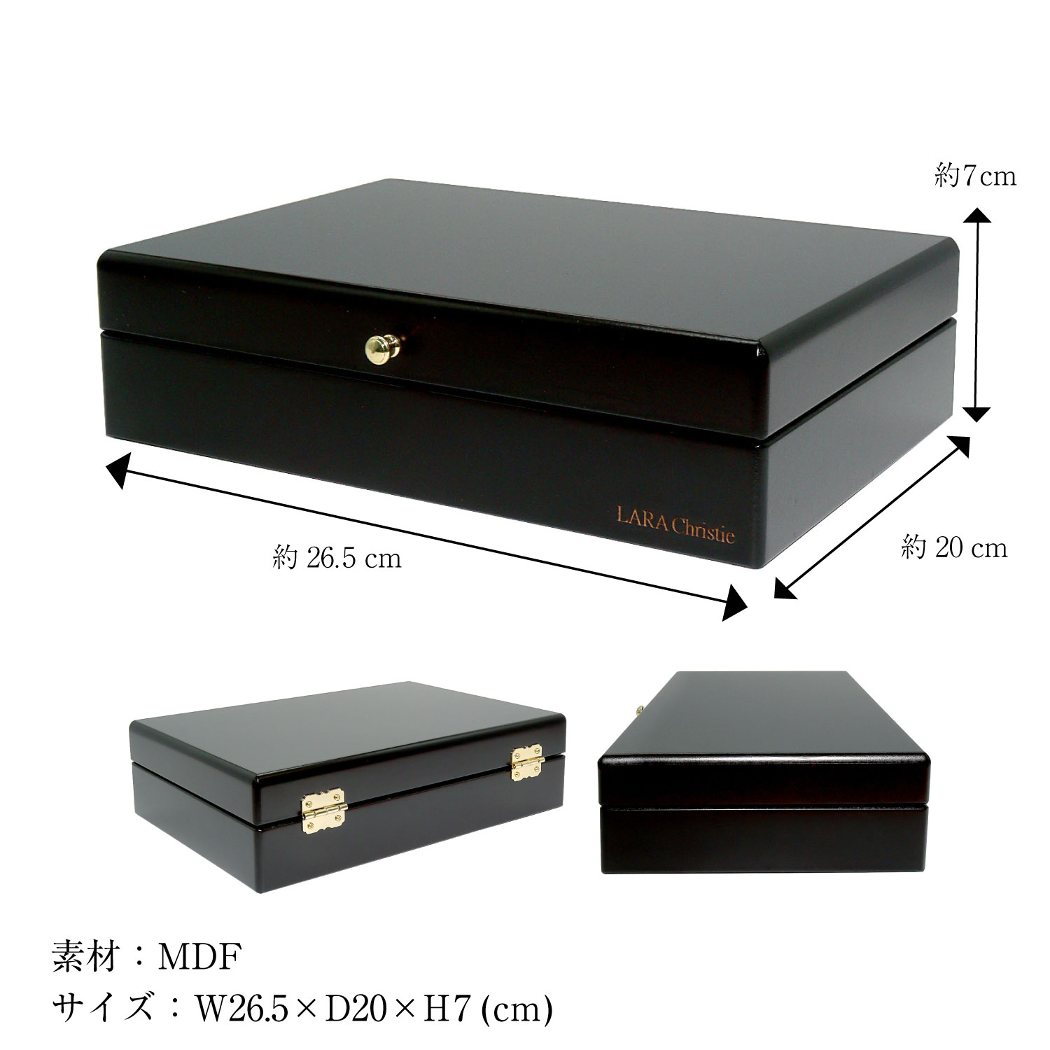 LARA Christie（ララクリスティー） ジュエリー ボックス 木製