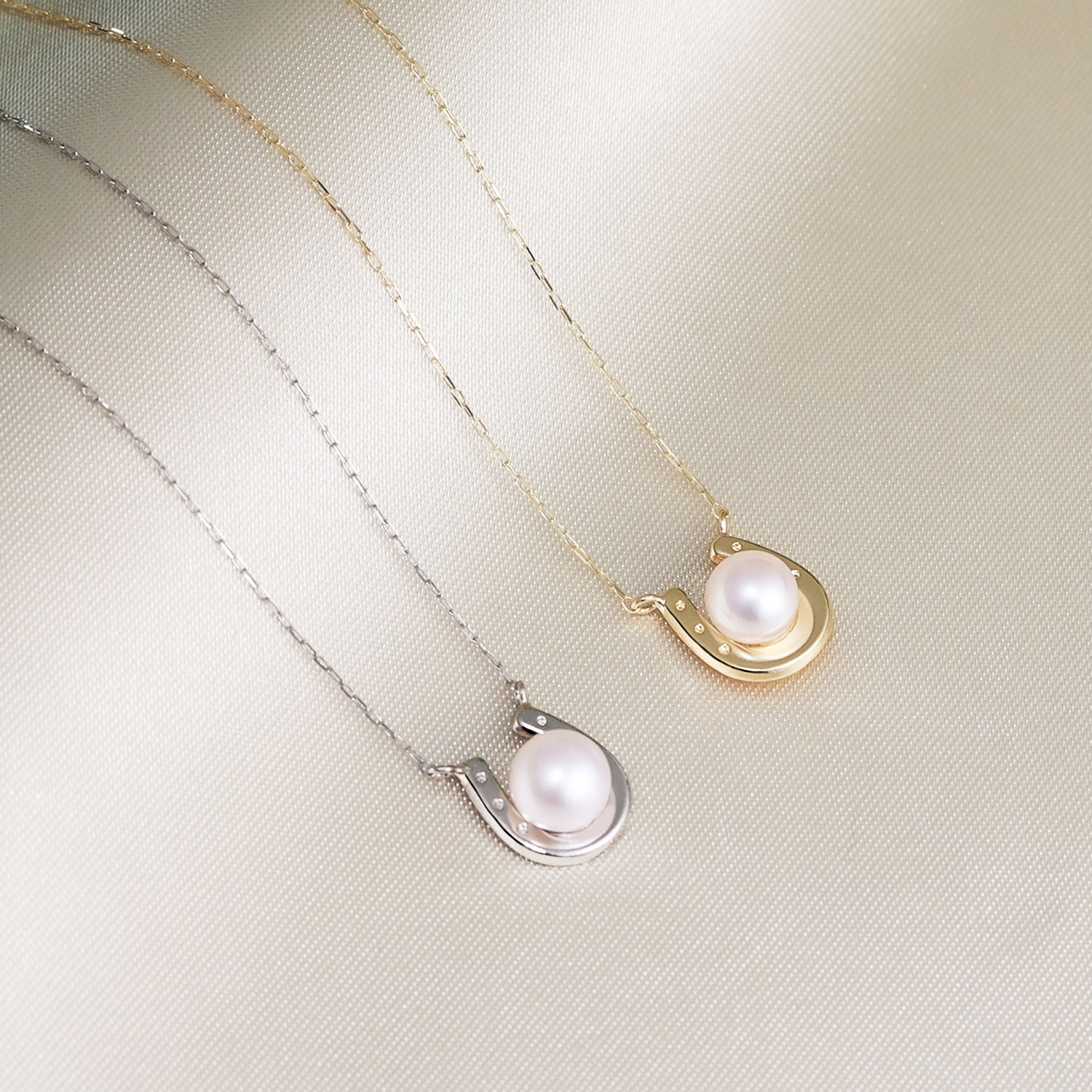 ネックレス レディース あこや真珠 パール 5.0〜6.0mm PT900 K18 馬蹄 U字 LPAC ララクリスティー | LARA Christie | 03