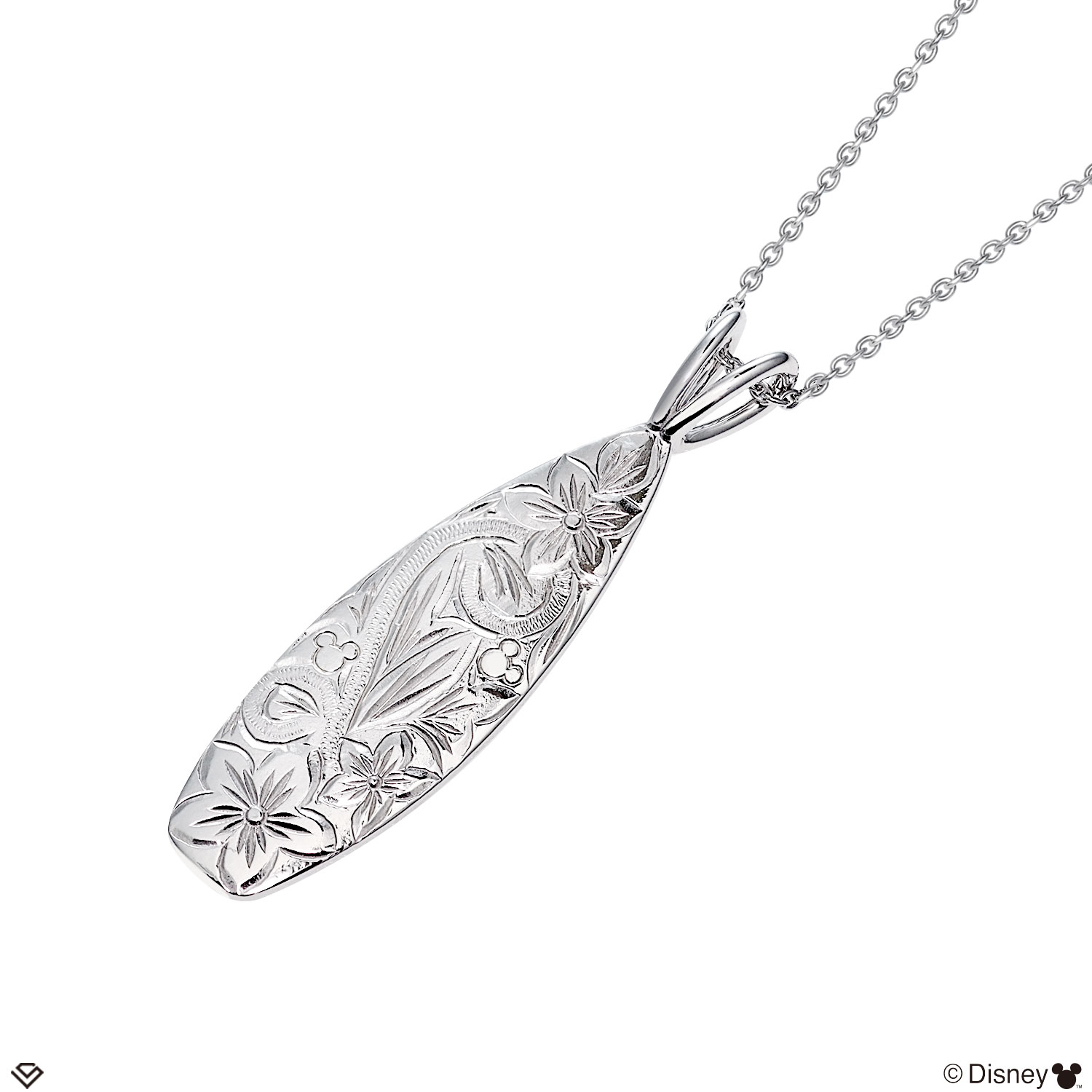 LARA Christie × Disney ハワイアンジュエリー ネックレス ディズニー Disney ネックレス ハワイアンジュエリー ボード シルバー