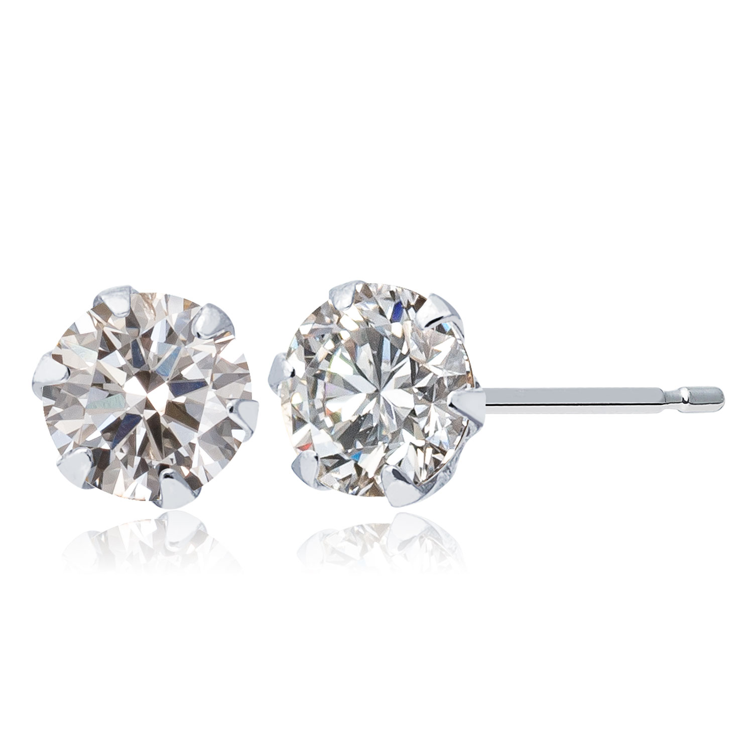 専用JC376★高級 ダイヤモンド0.5ct プラチナ ピアス ダイヤモンド ピアス 1.4ct(Total) K(FAINT BROWN) SI1 EX