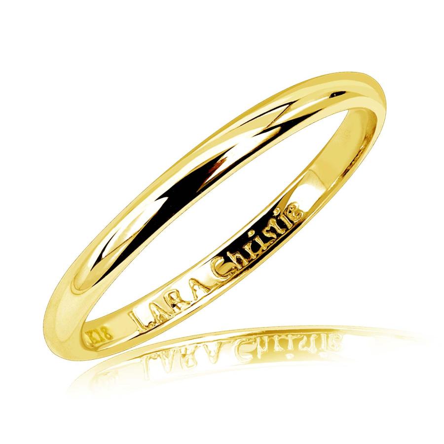 結婚指輪 ゴールド 18金 ブランド マリッジリング 指輪 レディース メンズ リング K18 甲丸 7号〜23号 LPUC ララクリスティー｜sears-collection｜02