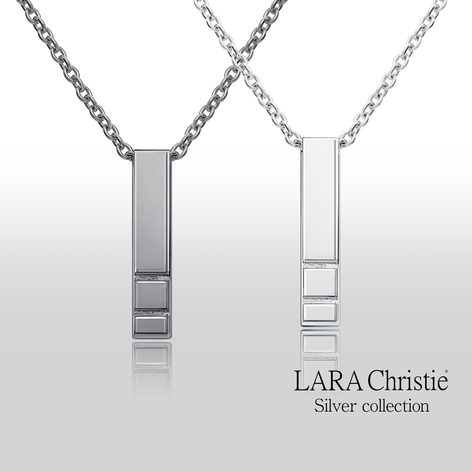 LARA Christie（ララクリスティー） ペアネックレス シルバー バー