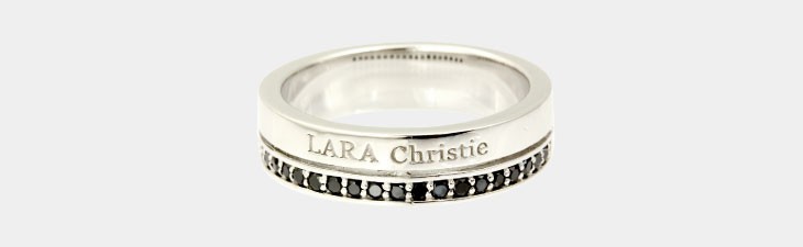 ブランド LARA Christie(ララクリスティー)のトラディショナル リング（ブラックレーベル）の全体像。