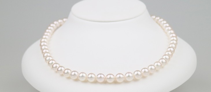あこや真珠 念珠 数珠 グレー 8.0-8.5mm 片手念珠 アコヤ 真珠 冠婚