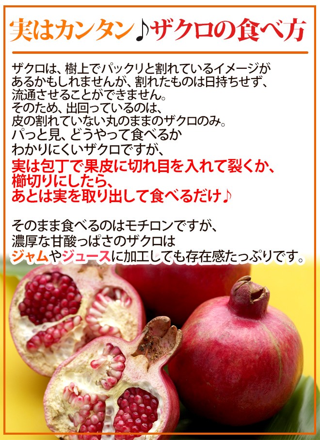 生ザクロ 約1kg（3〜5玉入）空輸 特選｜チリ産・アメリカ産｜ 鮮やかな