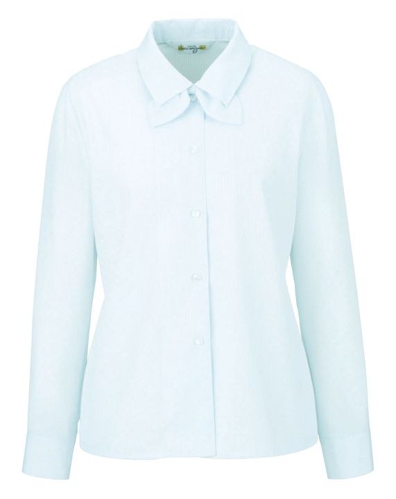 ブラウス シャツ 長袖 リボン アンジョア 事務服 オフィス 医療 美容 レディース 光沢 ショールカラー かわいい 華やか 清潔感 長袖ブラウス enjoie jo-01060-b ジョア ブラウス シャツ 長袖 リボン アンジョア 事務服