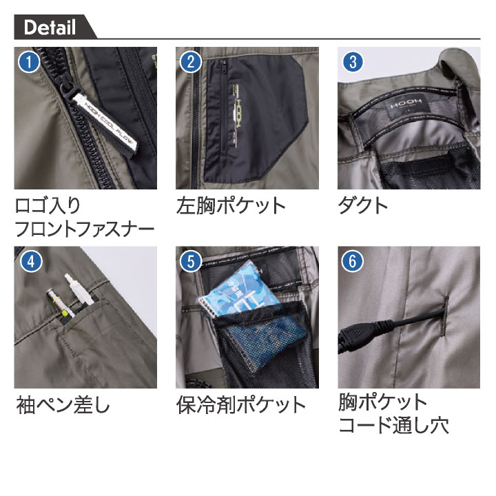 新品　未使用!作業服 空調ウェア HOOH HOOH（鳳皇） (2026年新作) 19V HOOH 村上被服 フルセット 空調作業服
