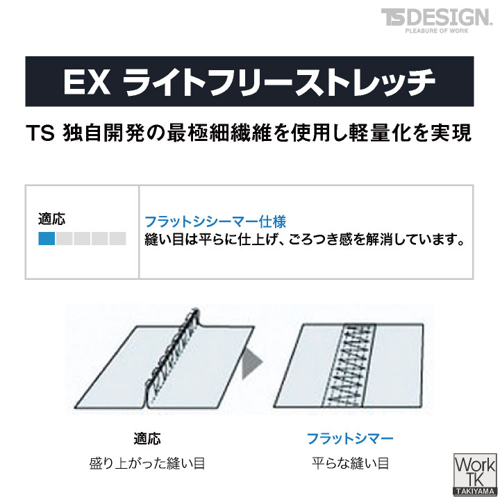 TS DESIGN 長袖インナー メンズ ロン...の詳細画像3