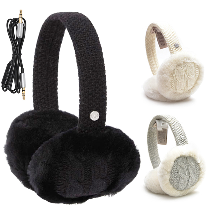 UGG W CABLE EARMAFF アグ ケーブルイヤマフ スマホ対応