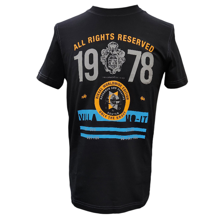 DIESEL（ディーゼル） 並行輸入品 メンズ Tシャツ 半袖 クルーネック
