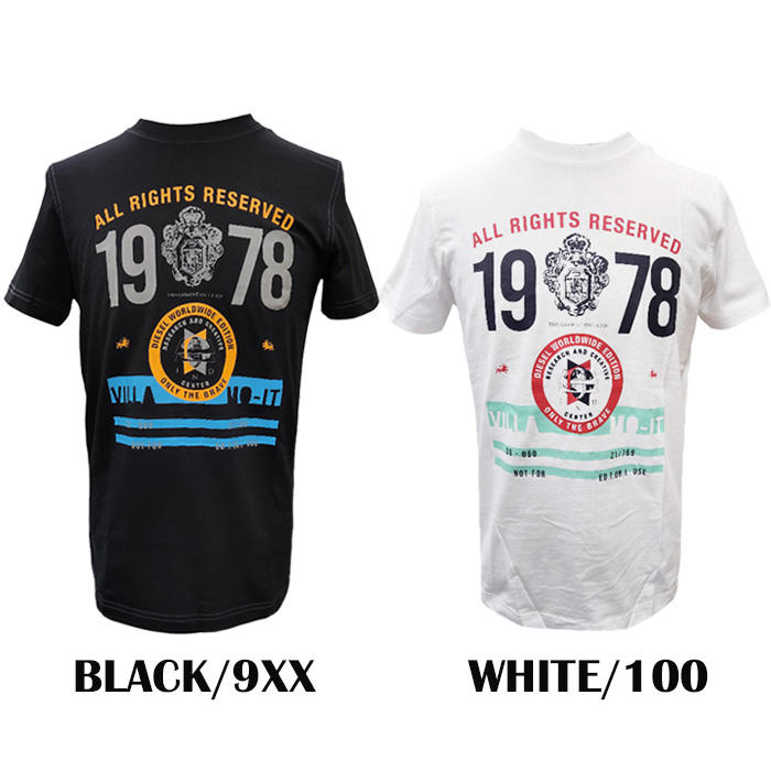 DIESEL（ディーゼル） 並行輸入品 メンズ Tシャツ 半袖 クルーネック
