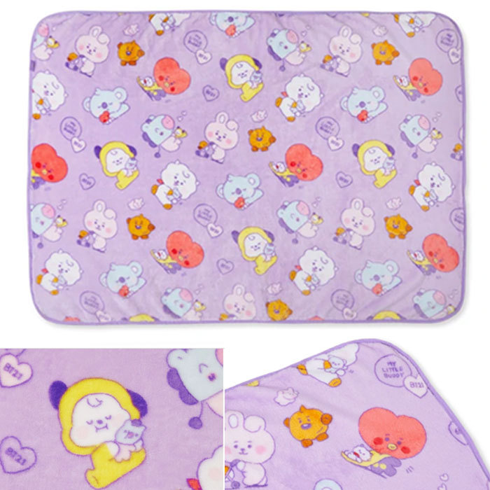 btsグッズ BT21ブランケット bt21 ひざ掛け クッション CHIMMY minini CUSHION BLANKET ユニセックス チミー  パープル アイドル BTS 防弾少年団 韓国