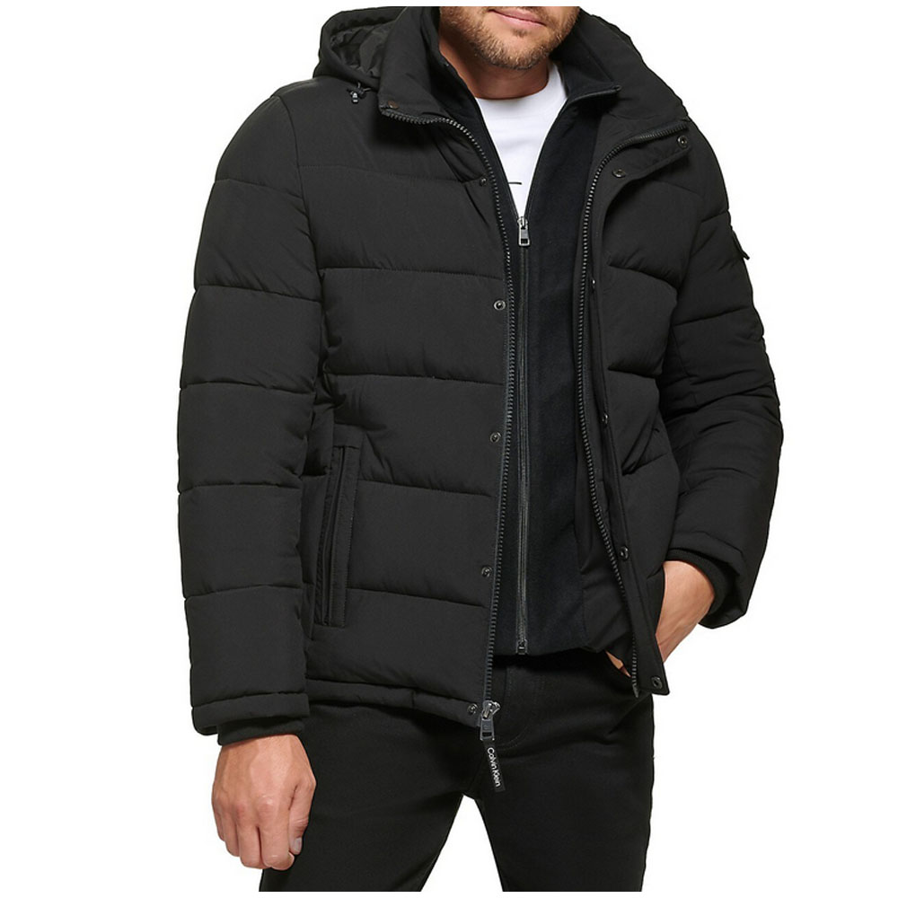 カルバンクライン ダウン Calvin Klein メンズ 中綿 ジャケット アウター フード付き パファー 防寒 コート 冬 PUFFER  JACKET CM208326 ブラック ネイビー : cm208326 : シーズザッカ - 通販 - Yahoo!ショッピング