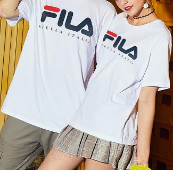 FILA フィラ BIELLA ITARIA TEE ロゴプリントティシャツ(Tシャツ