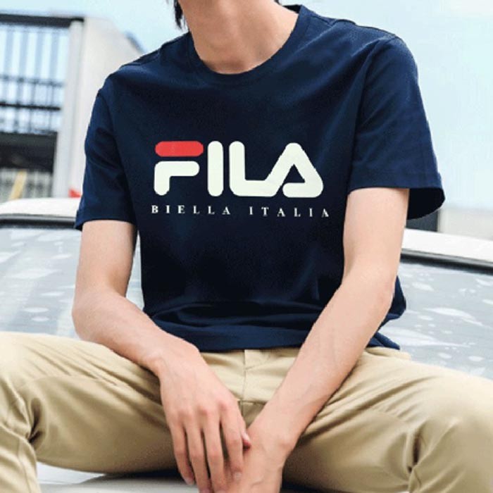 FILA フィラ BIELLA ITARIA TEE ロゴプリントティシャツ(Tシャツ